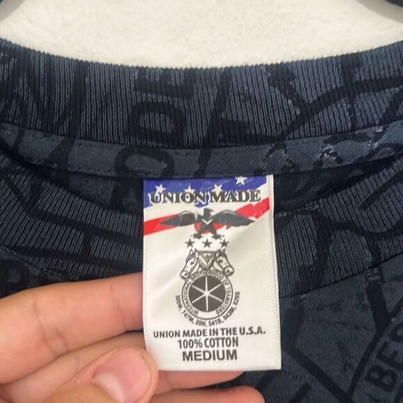 Vintage Union Made Mens Charcoal Grey Ibew Local 18‎ Los Angeles T-shirt Medium - Picture 7 of 8